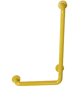 Поручень опорный L-образный вертикальный (желтый) - fgospostavki.ru - Ейск