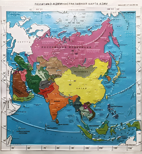 Пособие "Политико-административная карта Азии с краткой справкой о странах" - fgospostavki.ru - Ейск