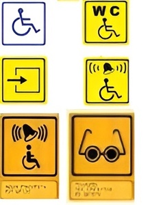 Тактильный знак на оргстекле 150х150 миллиметров - fgospostavki.ru - Ейск