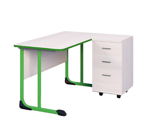 Стол учителя с тумбой с антивандальной кромкой - fgospostavki.ru - Ейск