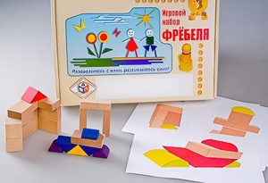 Игровой набор Фребеля "Конструктор деревянный без соединений-2" (Серия "Эксперимент") - fgospostavki.ru - Ейск