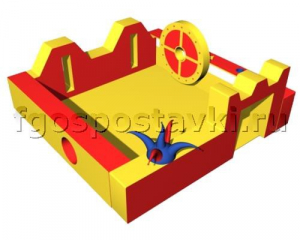 Игровой бассейн "Замок" с аппликациями и дополнительными игровыми элементами - fgospostavki.ru - Ейск