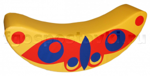 Мягкий модуль "Качалка-бабочка" (100х25х40 сантиметров) - fgospostavki.ru - Ейск