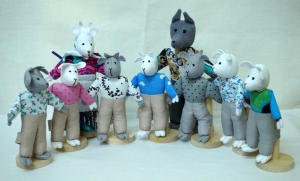 Шагающий театр "Волк и 7 козлят" (9 персонажей) - fgospostavki.ru - Ейск