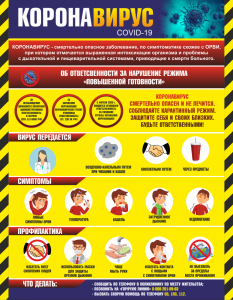 Плакат "Коронавирус" (вариант 1) - fgospostavki.ru - Ейск