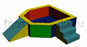 Сухой бассейн "Крепость" 1,5х1,2 метра - fgospostavki.ru - Ейск