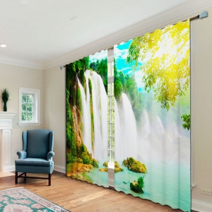 Комплект светонепроницаемых штор "Водопад" - fgospostavki.ru - Ейск