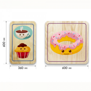 Набор стеновых панелей «Милая еда - Завтрак» - fgospostavki.ru - Ейск