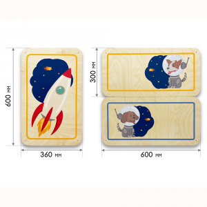 Набор стеновых панелей «Мы в Космосе - Белка и Стрелка» - fgospostavki.ru - Ейск