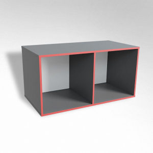 Открытая настенная полка-2-х секционная ТР2 ЛДСП  - fgospostavki.ru - Ейск