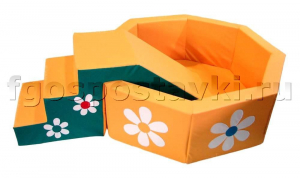 Сухой бассейн "Ромашка" восьмигранный со ступенькой - fgospostavki.ru - Ейск