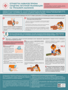 Стенд "Отработка приемов сердечно-легочной реанимации на тренажере-манекене" - fgospostavki.ru - Ейск