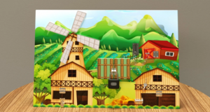 Настенная панель «Деревенский двор» - fgospostavki.ru - Ейск