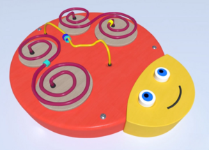 Настенный игровой элемент в виде головы гусеницы - fgospostavki.ru - Ейск