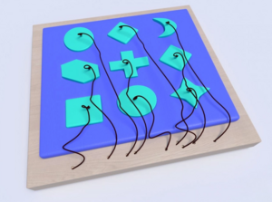 Развивающая панель с геометрическими фигурами - fgospostavki.ru - Ейск