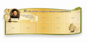 Стенд резной "Из дальних странствий возвратясь" - fgospostavki.ru - Ейск