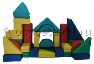 Мягкий модуль-конструктор "Стройка" (26 элементов) - fgospostavki.ru - Ейск