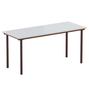 Стол обеденный 6-местный под скамейки на круглой трубе - fgospostavki.ru - Ейск