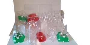 Набор прозрачных геометрических тел с сечением (разборный большой) - fgospostavki.ru - Ейск