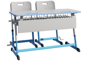 Парта NOMAD V двухместная регулируемая по высоте с антивандальной кромкой - fgospostavki.ru - Ейск