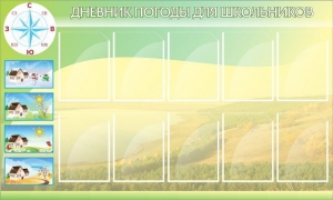 Стенд "Дневник погоды" - fgospostavki.ru - Ейск