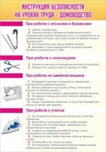 Стенд "Инструкция безопасности на уроках труда №1" - fgospostavki.ru - Ейск