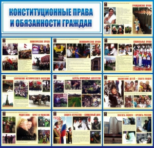 Стенд "Конституционные права и обязанности граждан" - fgospostavki.ru - Ейск