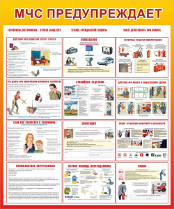 Стенд "МЧС предупреждает" - fgospostavki.ru - Ейск