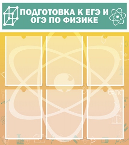 Стенд "Подготовка к ЕГЭ и ОГЭ по физике (6 карманов)" - fgospostavki.ru - Ейск