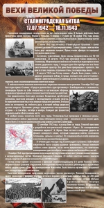 Стенд "Сталинградская битва" - fgospostavki.ru - Ейск