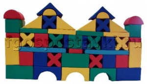 Мягкий модуль-конструктор "Замок" (46 элементов) - fgospostavki.ru - Ейск