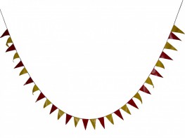 Флажная лента (5 метров, флажок 15*30 сантиметров) - fgospostavki.ru - Ейск