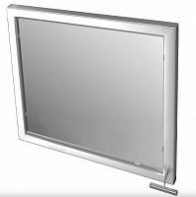 Травмобезопасное поворотное зеркало для инвалидов (квадрат) 680 x 680 миллиметров - fgospostavki.ru - Ейск