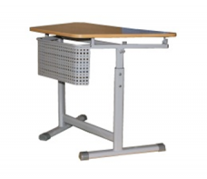 Стол ученический регулируемый трапецевидный с перфорированным экраном на плоскоовальной трубе. (1 элемент) - fgospostavki.ru - Ейск