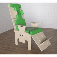 Стул для ребенка с ОВЗ с регулируемой подножкой «Адаптация» №1 - fgospostavki.ru - Ейск