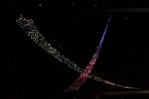 Потолок "Звездное небо с анимационным фибероптическим эффектом метеориты" - fgospostavki.ru - Ейск