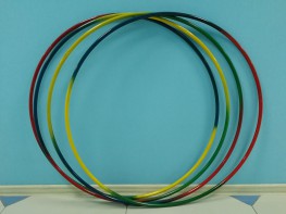 Обруч гимнастический стальной "Радуга" (900 миллиметров, 850 грамм) - fgospostavki.ru - Ейск