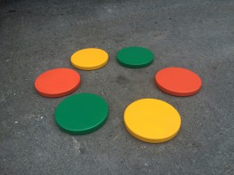 Диски цветные амортизационные деревянные (комплект 6 штук) - fgospostavki.ru - Ейск