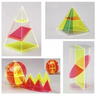 Дополнительный набор прозрачных геометрических тел с сечениями. - fgospostavki.ru - Ейск