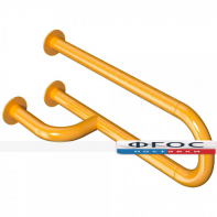 Поручень настенный не откидной с боковой опорой "Антибак" 600 х 135 х 120 миллиметров - fgospostavki.ru - Ейск