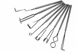 Комплект "Массажные логопедические зонды хромированные с толстыми ручками Новикова Е.В" (8 штук) - fgospostavki.ru - Ейск