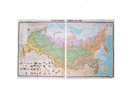 Учебная карта "Природные зоны России"  - fgospostavki.ru - Ейск