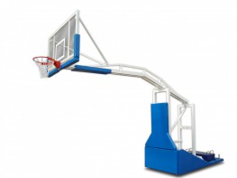 Стойка баскетбольная мобильная складная с выносом 2,25 метра с электроподъемом стрелы (без противовесов) - fgospostavki.ru - Ейск