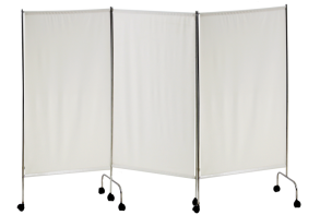 Ширма медицинская из нержавеющей стали на колесах 3 секции - fgospostavki.ru - Ейск