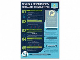 Стенд-уголок "Техника безопасности при работе на компьютере в общеобразовательных учреждениях" - fgospostavki.ru - Ейск