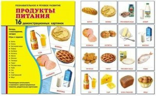 Демонстрационные карточки "Продукты питания" - fgospostavki.ru - Ейск