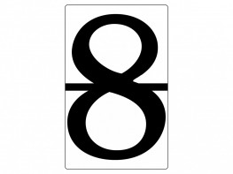 Набор магнитных карточек "Произвольный размер "8" (3 штуки) - fgospostavki.ru - Ейск