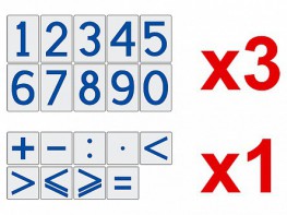 Комплект магнитов (демонстрационных) для школьной доски "Цифры и знаки" - fgospostavki.ru - Ейск