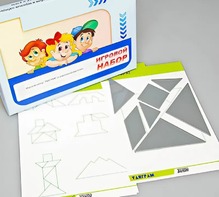 Игровой набор "Танграм" (с комплектом карточек) - fgospostavki.ru - Ейск