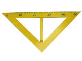 Угольник классный пластмассовый (45 и 45 градусов) - fgospostavki.ru - Ейск